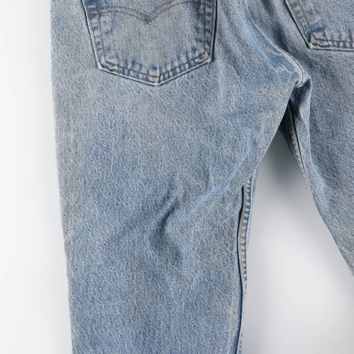 Vintage 1990'S Levi's 505 tapered denim pants, men's size W34. unclear Blue type light blue Vintage Second Hand