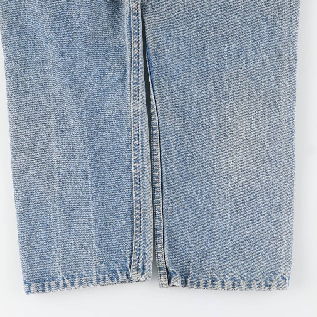 Vintage 1990'S Levi's 505 tapered denim pants, men's size W34. unclear Blue type light blue Vintage Second Hand
