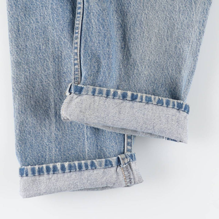 Vintage 1990'S Levi's 505 tapered denim pants, men's size W34. unclear Blue type light blue Vintage Second Hand