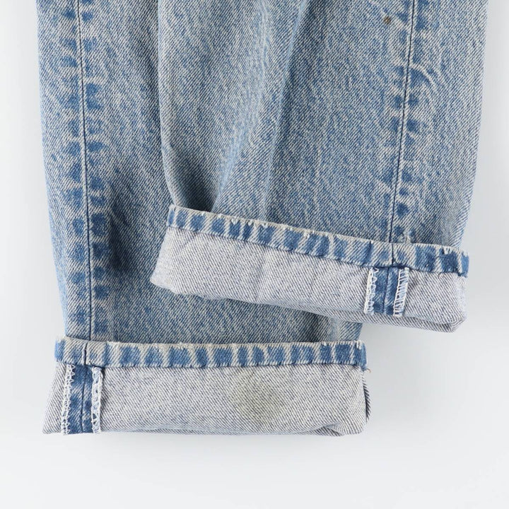 Vintage 1990'S Levi's 505 tapered denim pants, men's size W34. unclear Blue type light blue Vintage Second Hand