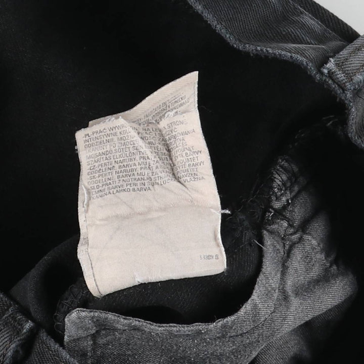 90'S Levi's 501 Euro Model Black Denim Straight Denim Pants, Men's, W35, Vintage cotton black type Vintage Second Hand