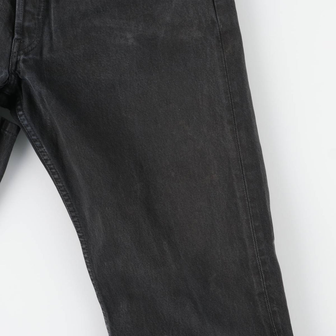 90'S Levi's 501 Euro Model Black Denim Straight Denim Pants, Men's, W35, Vintage cotton black type Vintage Second Hand