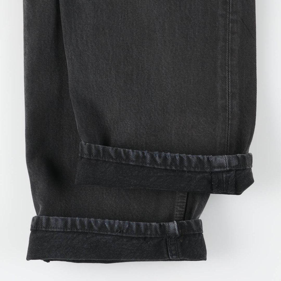 90'S Levi's 501 Euro Model Black Denim Straight Denim Pants, Men's, W35, Vintage cotton black type Vintage Second Hand