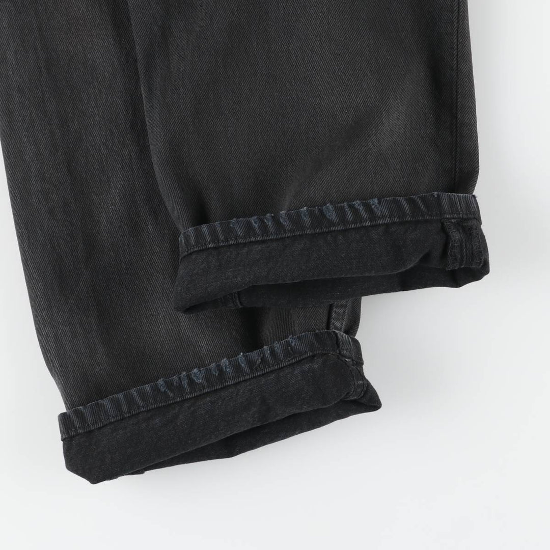90'S Levi's 501 Euro Model Black Denim Straight Denim Pants, Men's, W35, Vintage cotton black type Vintage Second Hand