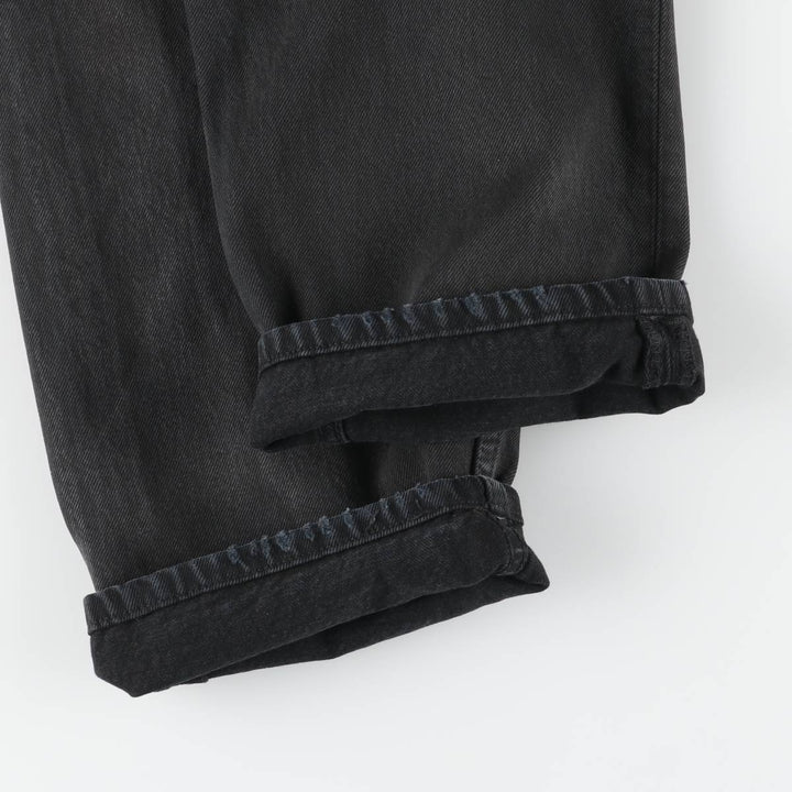 90'S Levi's 501 Euro Model Black Denim Straight Denim Pants, Men's, W35, Vintage cotton black type Vintage Second Hand
