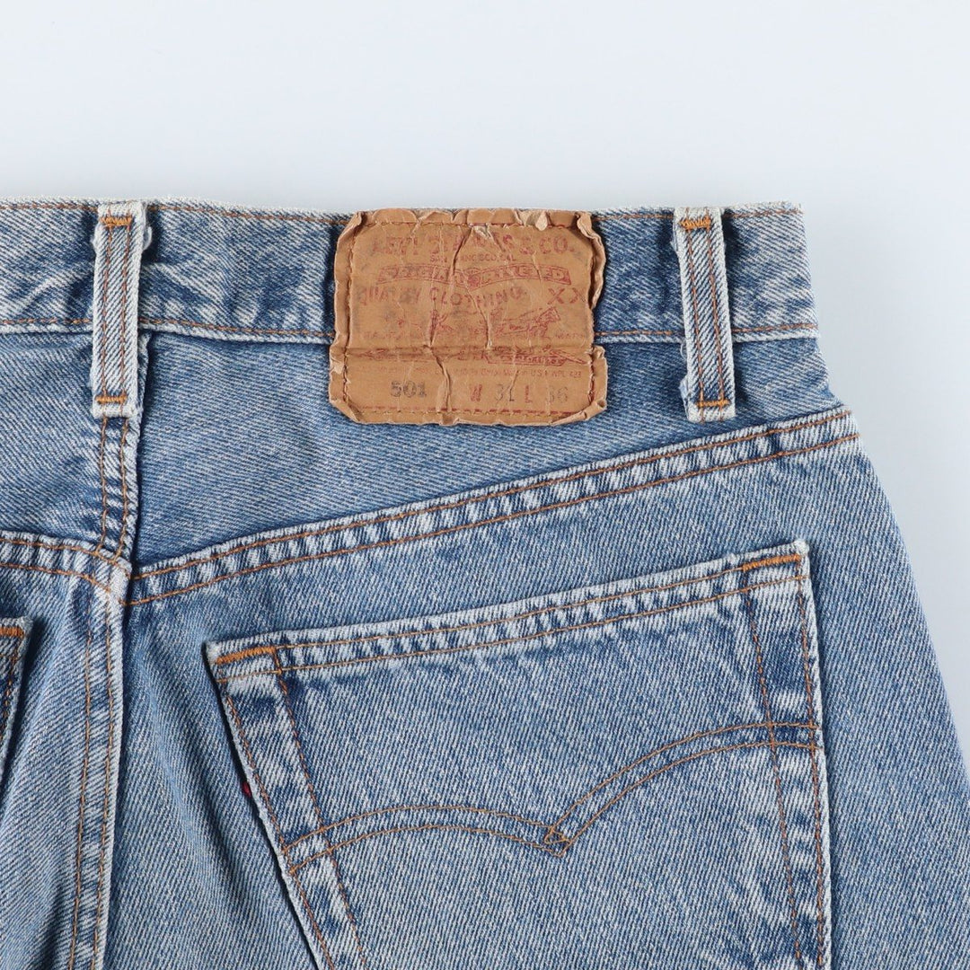 90'S Levi's 501-0191 Straight Denim Pants Made in USA Men's W30 Vintage cotton blue type Vintage Second Hand