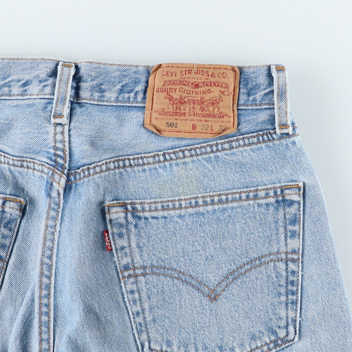 90'S Levi's 501-0193 Straight Denim Pants Made in USA Men's W30 Vintage cotton blue type Vintage Second Hand