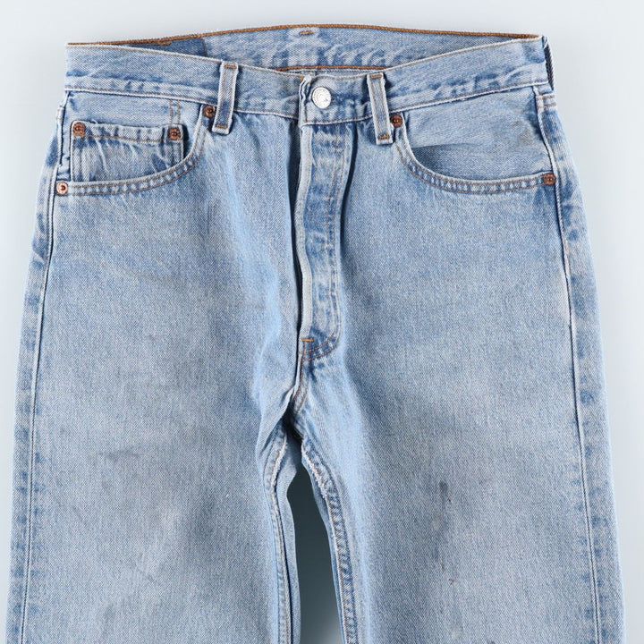 90'S Levi's 501-0193 Straight Denim Pants Made in USA Men's W30 Vintage cotton blue type Vintage Second Hand