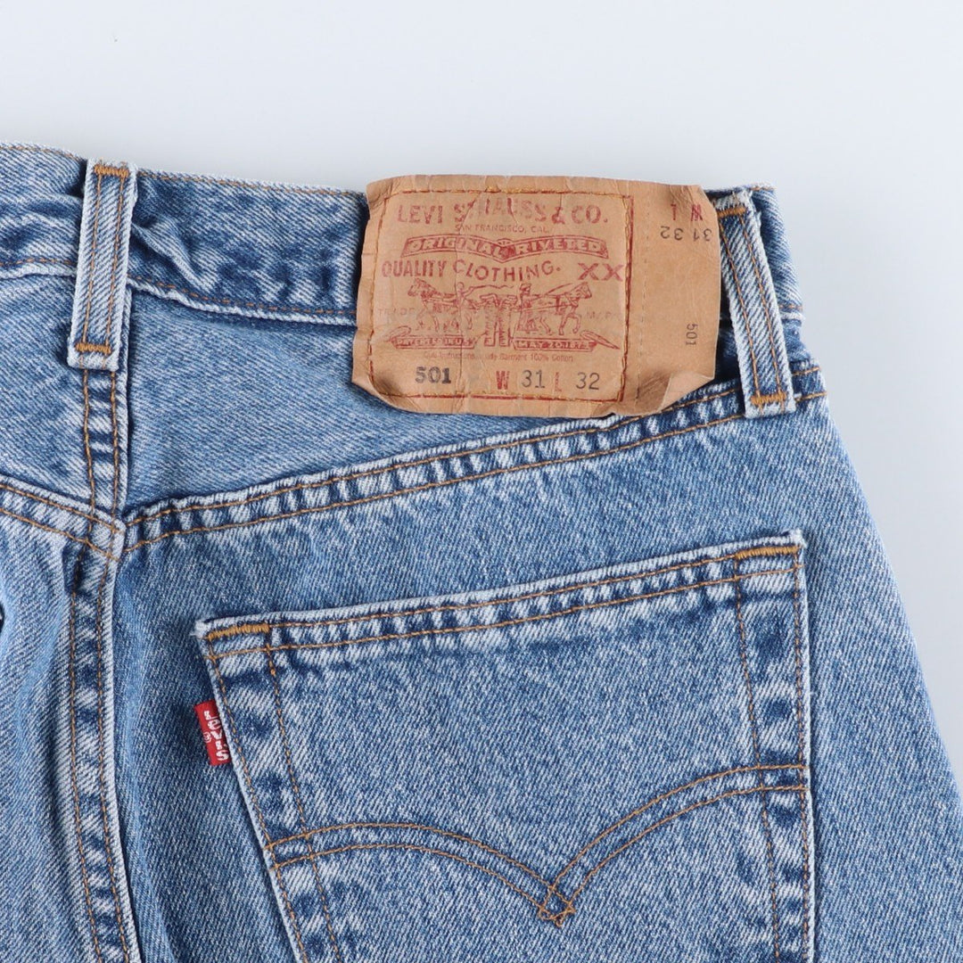 90'S Levi's 501-5993 Straight Denim Pants, Made in USA, Men's, Size W30, Vintage cotton blue type Vintage Second Hand