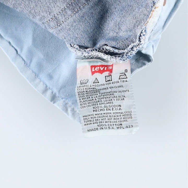 90'S Levi's 501-5993 Straight Denim Pants, Made in USA, Men's, Size W30, Vintage cotton blue type Vintage Second Hand