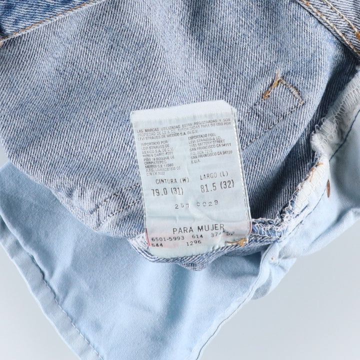 90'S Levi's 501-5993 Straight Denim Pants, Made in USA, Men's, Size W30, Vintage cotton blue type Vintage Second Hand