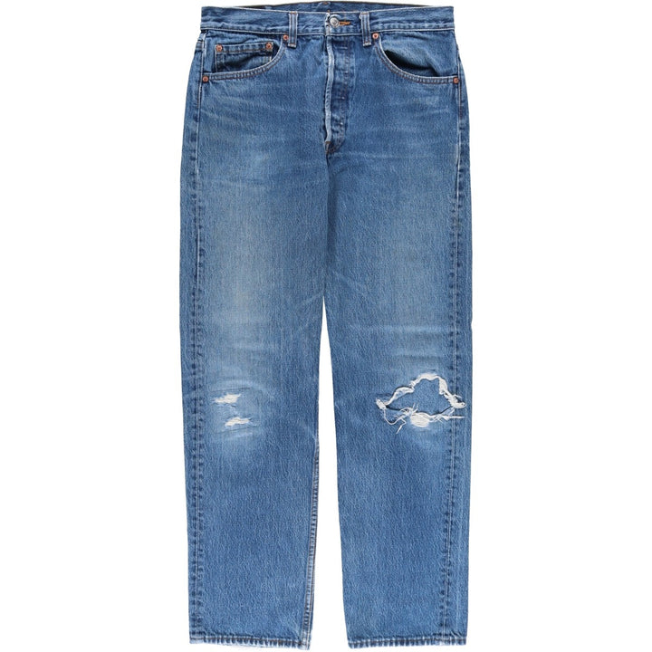 2000'S Levi's 501-0190 Straight Denim Pants, Made in USA, Men's Size W31 cotton blue type Vintage Second Hand