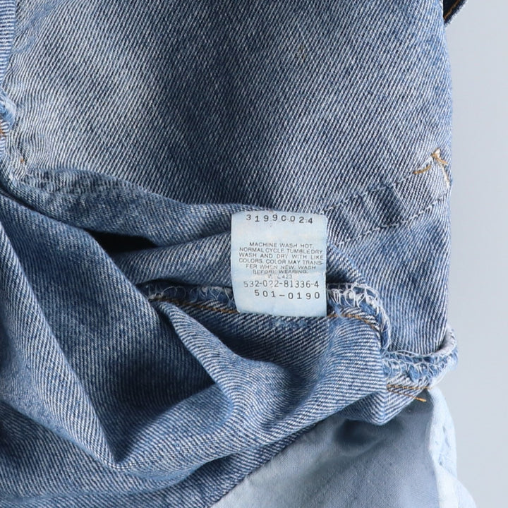 2000'S Levi's 501-0190 Straight Denim Pants, Made in USA, Men's Size W31 cotton blue type Vintage Second Hand