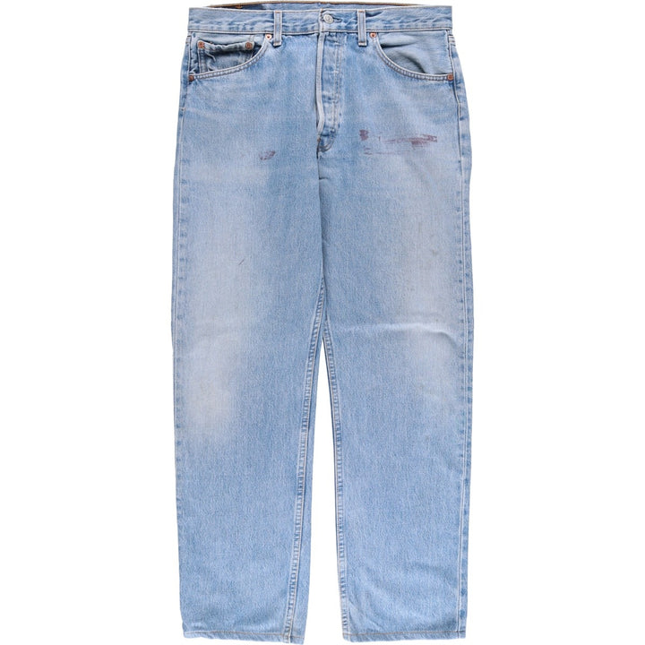 2000'S Levi's 501-0193 Straight Denim Pants, Made in USA, Men's Size 34 (approx.) cotton blue type Vintage Second Hand