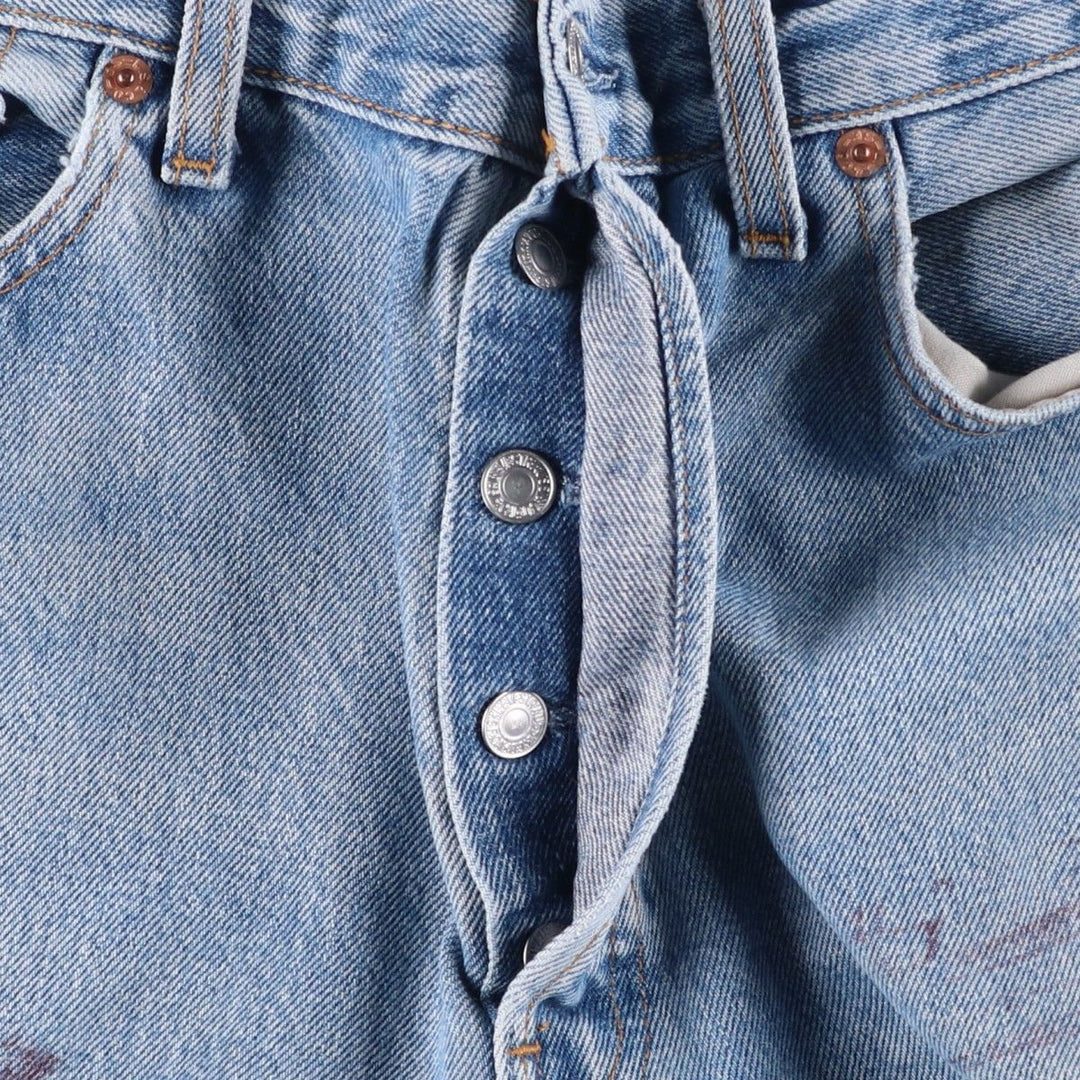 2000'S Levi's 501-0193 Straight Denim Pants, Made in USA, Men's Size 34 (approx.) cotton blue type Vintage Second Hand