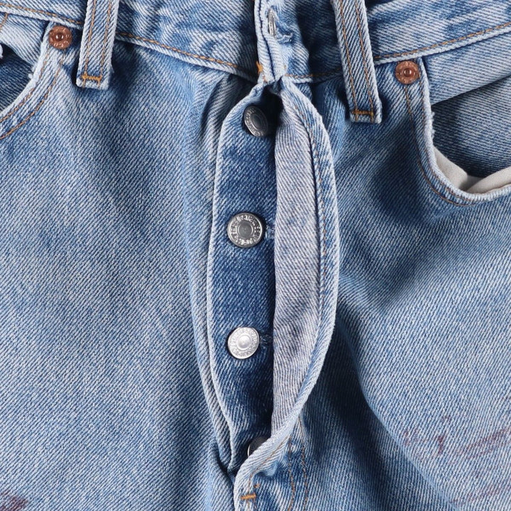 2000'S Levi's 501-0193 Straight Denim Pants, Made in USA, Men's Size 34 (approx.) cotton blue type Vintage Second Hand