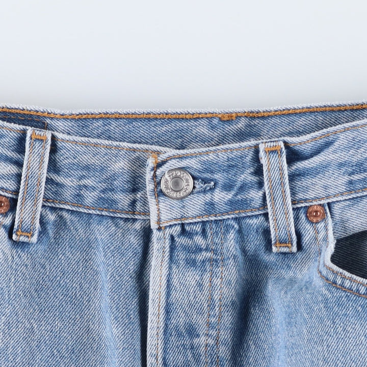 2000'S Levi's 501-0193 Straight Denim Pants, Made in USA, Men's Size 34 (approx.) cotton blue type Vintage Second Hand