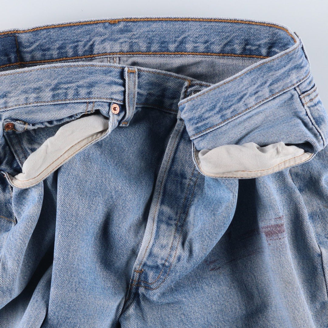 2000'S Levi's 501-0193 Straight Denim Pants, Made in USA, Men's Size 34 (approx.) cotton blue type Vintage Second Hand