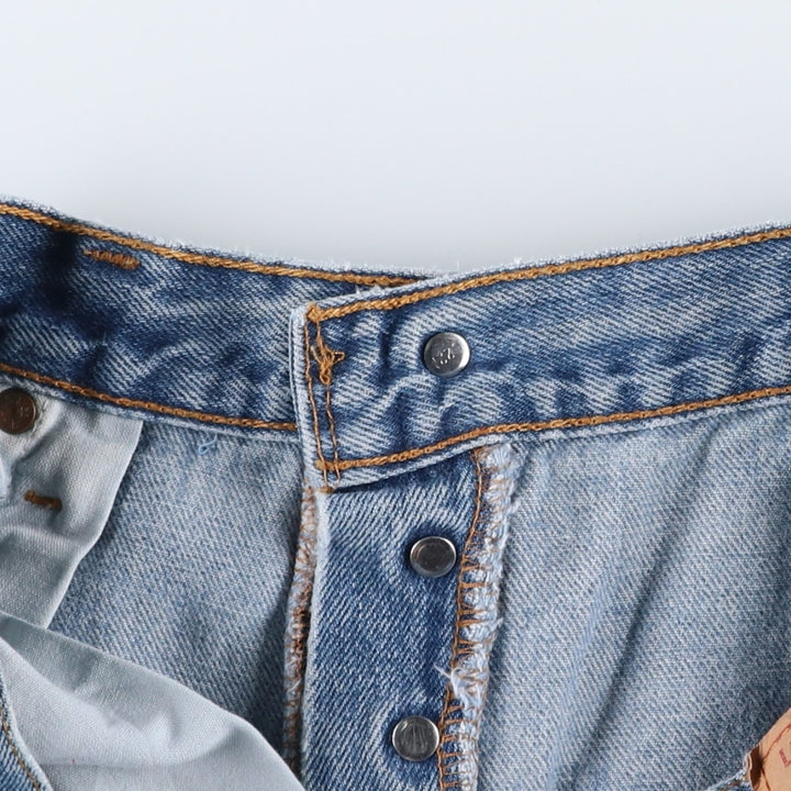 90'S Levi's 501-0118 Straight Denim Pants, Made in USA, Men's, Size 34, Vintage cotton blue type Vintage Second Hand