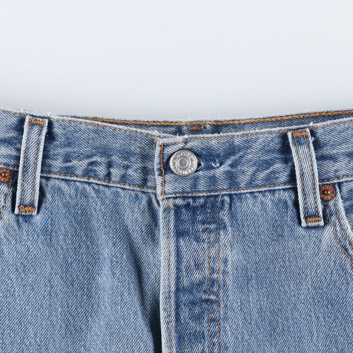 90'S Levi's 501-0118 Straight Denim Pants, Made in USA, Men's, Size 34, Vintage cotton blue type Vintage Second Hand