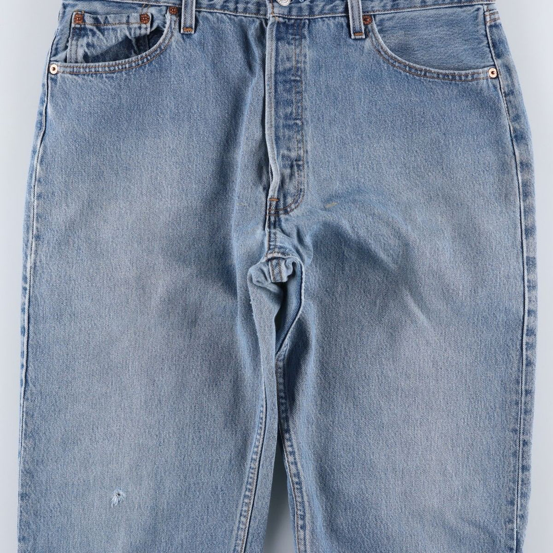 90'S Levi's 501-0118 Straight Denim Pants, Made in USA, Men's, Size 34, Vintage cotton blue type Vintage Second Hand