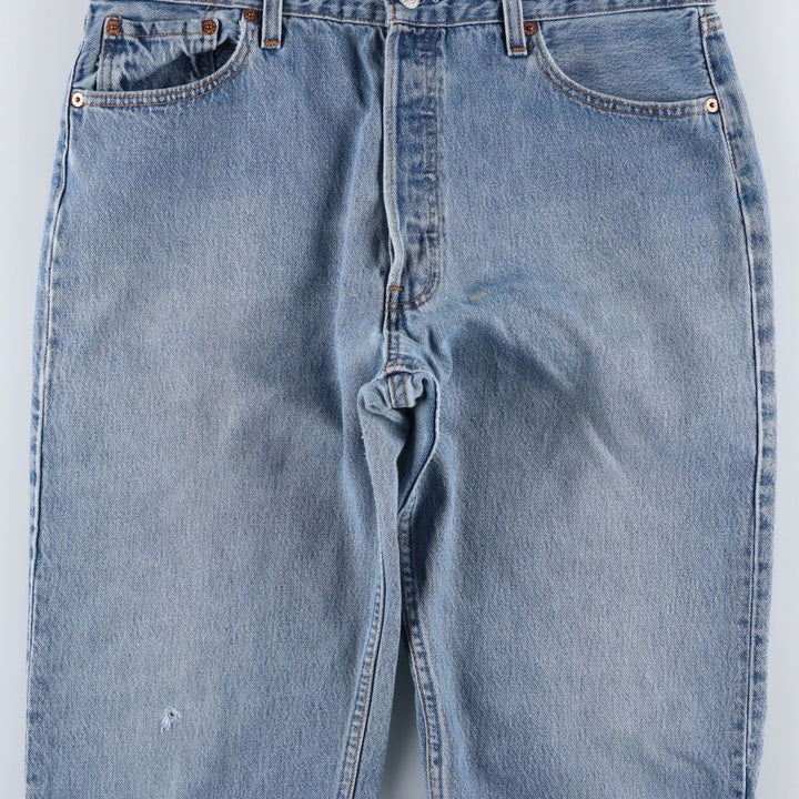 90'S Levi's 501-0118 Straight Denim Pants, Made in USA, Men's, Size 34, Vintage cotton blue type Vintage Second Hand