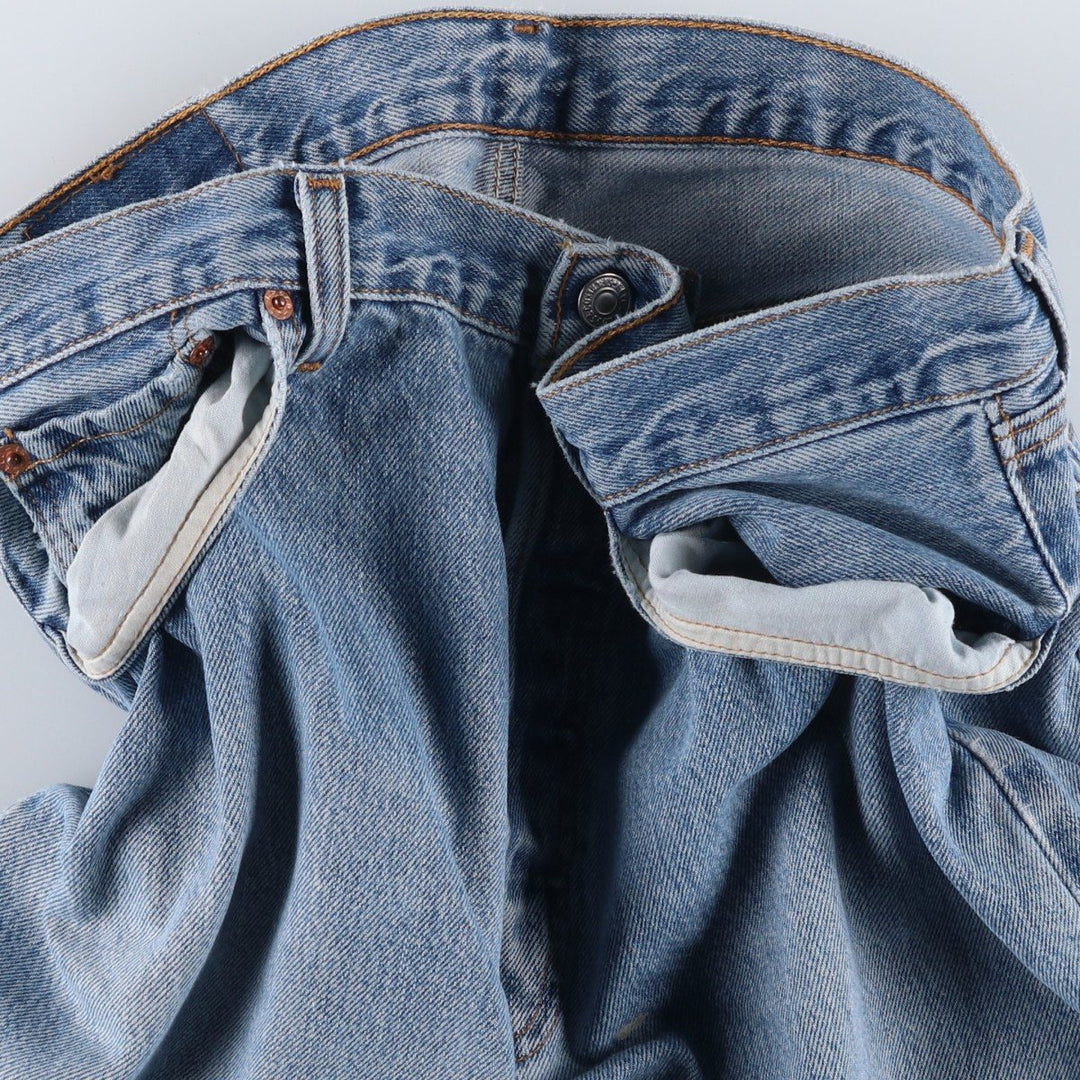 90'S Levi's 501-0118 Straight Denim Pants, Made in USA, Men's, Size 34, Vintage cotton blue type Vintage Second Hand