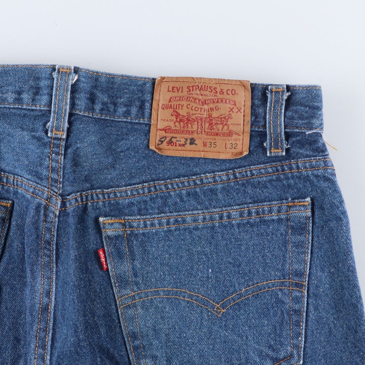 90'S Levi's 501-0000 Straight Denim Pants Made in USA Men's W33 Vintage cotton blue type Vintage Second Hand