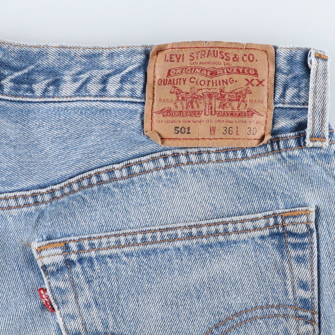 90'S Levi's 501-0115 Straight Denim Pants Made in USA Men's W36 Vintage cotton blue type Vintage Second Hand