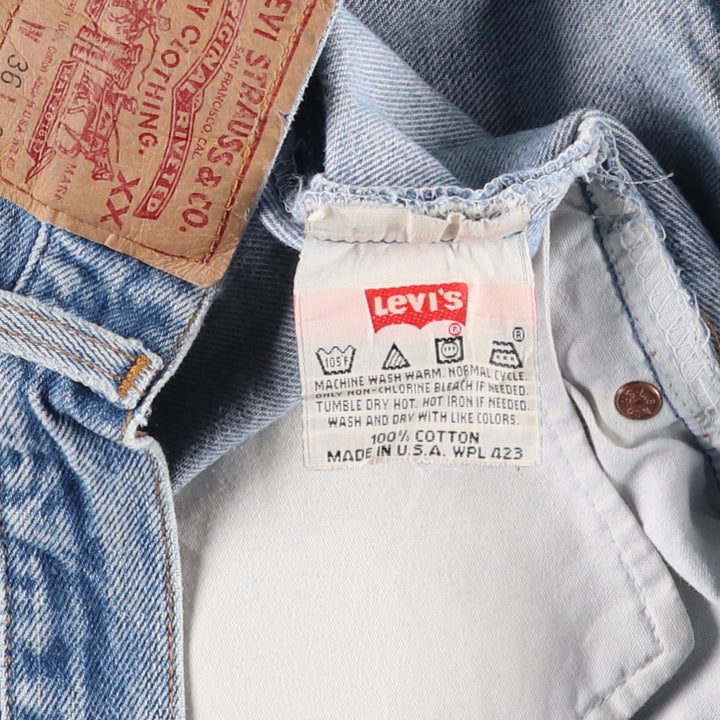 90'S Levi's 501-0115 Straight Denim Pants Made in USA Men's W36 Vintage cotton blue type Vintage Second Hand