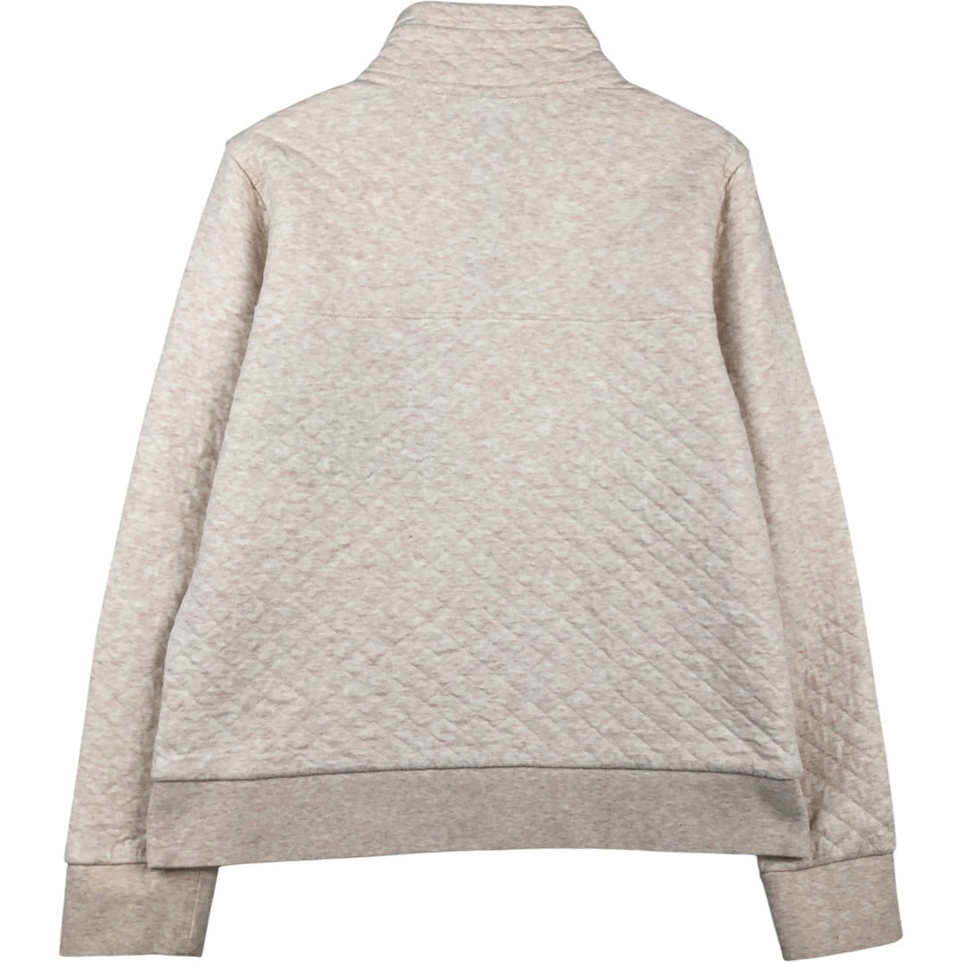 Patagonia Organic Cotton Diamond Quilt Half-Snap Sweatshirt, Women's Size Small cotton Beige type Vintage Second Hand