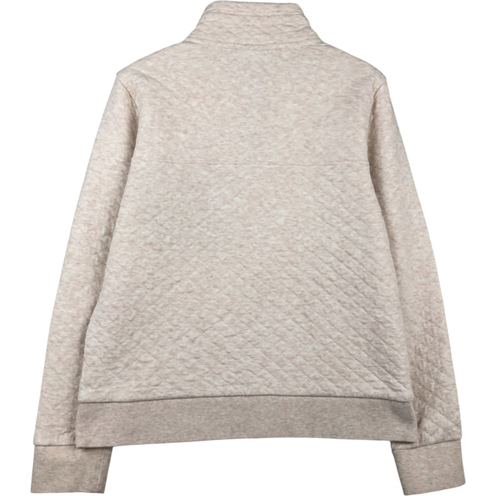 Patagonia Organic Cotton Diamond Quilt Half-Snap Sweatshirt, Women's Size Small cotton Beige type Vintage Second Hand
