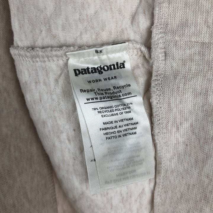 Patagonia Organic Cotton Diamond Quilt Half-Snap Sweatshirt, Women's Size Small cotton Beige type Vintage Second Hand