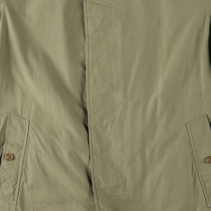Burberry's 100% cotton Balmacaan coat, made in England, size L. cotton Khaki type Vintage Second Hand