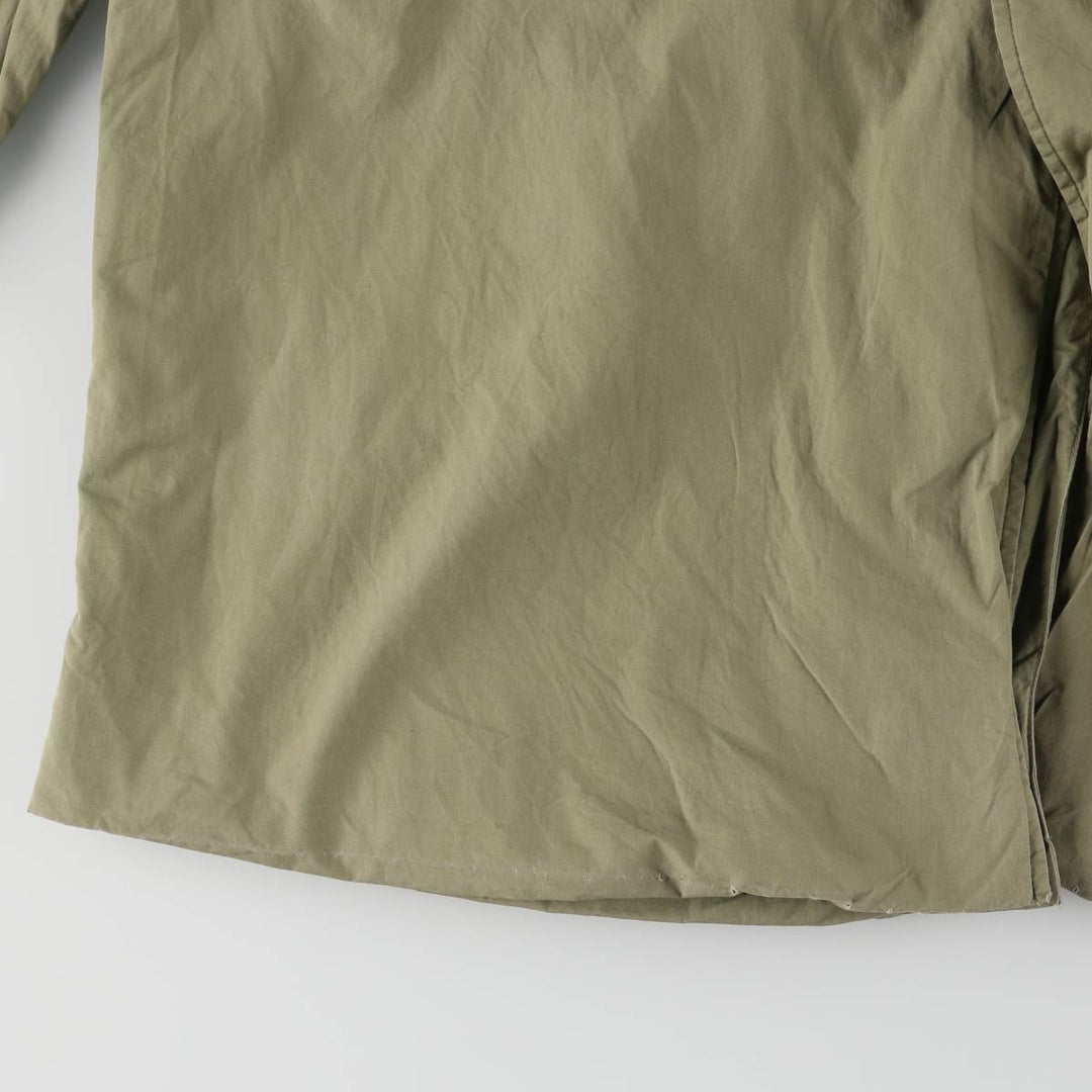 Burberry's 100% cotton Balmacaan coat, made in England, size L. cotton Khaki type Vintage Second Hand