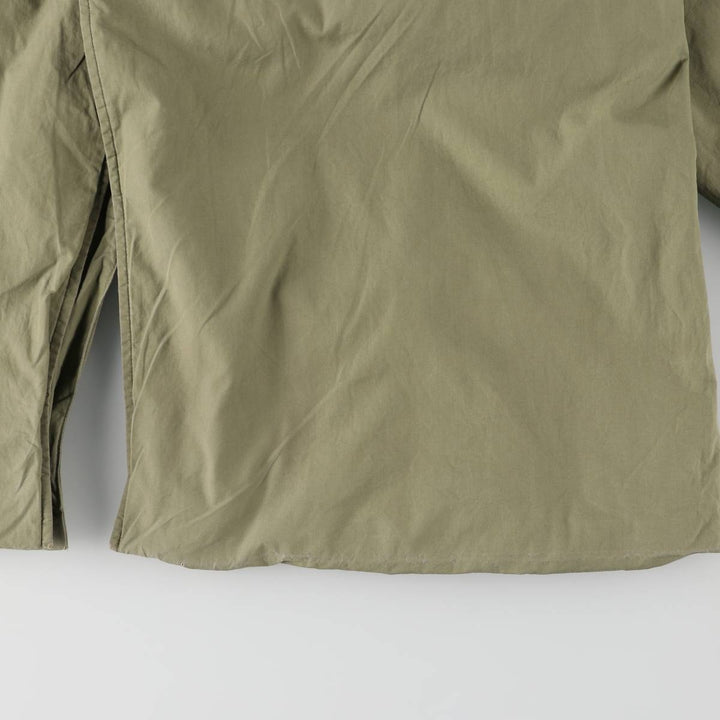 Burberry's 100% cotton Balmacaan coat, made in England, size L. cotton Khaki type Vintage Second Hand