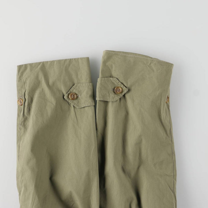 Burberry's 100% cotton Balmacaan coat, made in England, size L. cotton Khaki type Vintage Second Hand