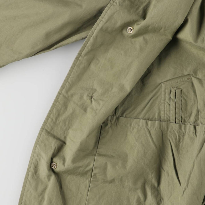 Burberry's 100% cotton Balmacaan coat, made in England, size L. cotton Khaki type Vintage Second Hand