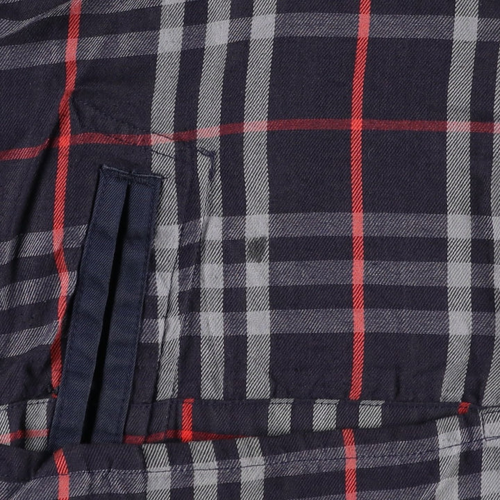Burberry's Balmacaan Coat, Made in England, Men's XL Size cotton navy blue type Vintage Second Hand