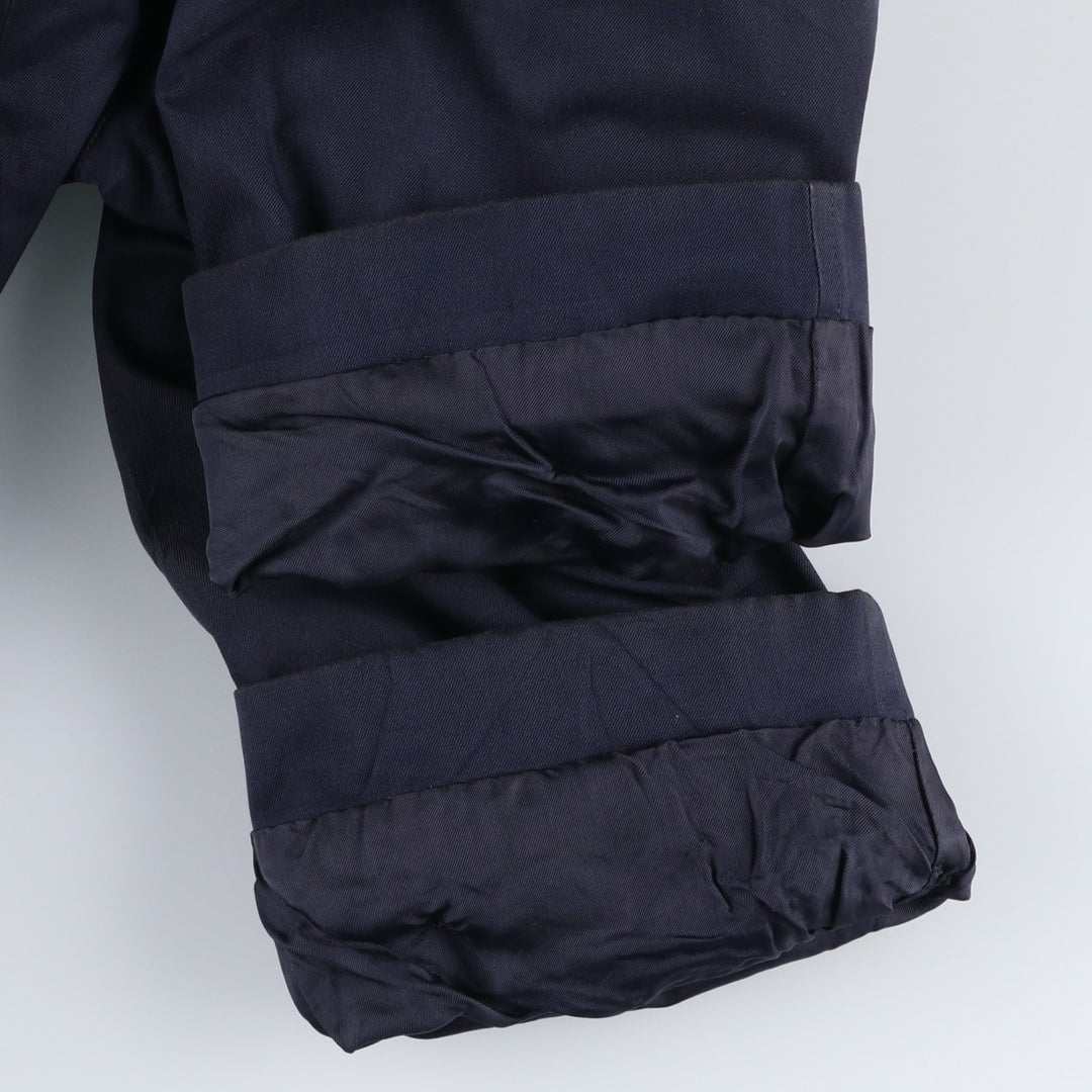 Burberry's Balmacaan Coat, Made in England, Men's XL Size cotton navy blue type Vintage Second Hand
