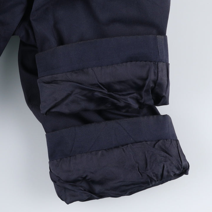 Burberry's Balmacaan Coat, Made in England, Men's XL Size cotton navy blue type Vintage Second Hand