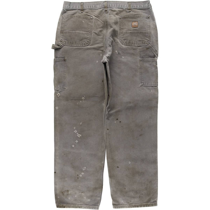 Carhartt Loose Original Fit Double Knee Duck Painter Pants, Men's W37 (approx.) cotton Khaki type sage green Vintage Second Hand
