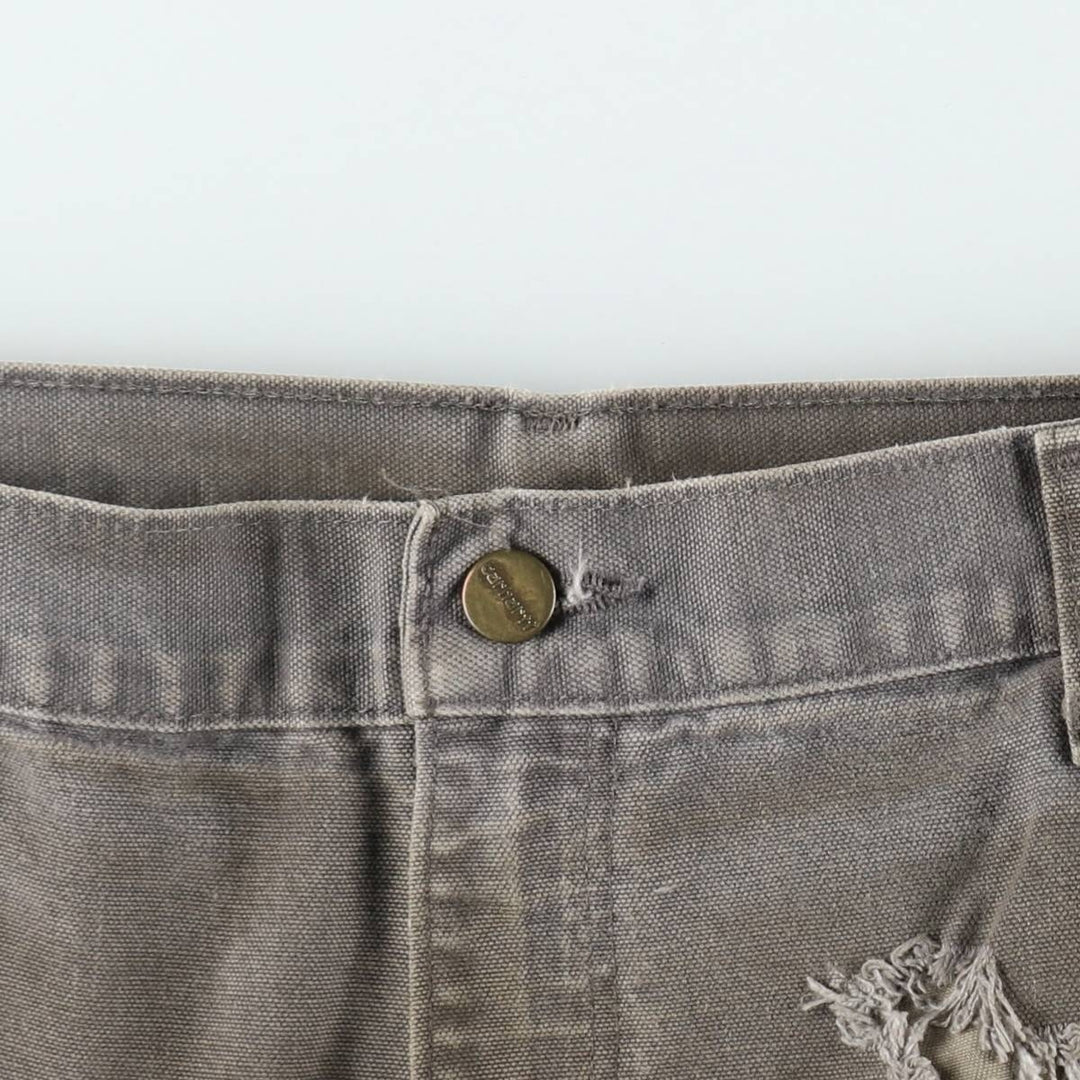 Carhartt Loose Original Fit Double Knee Duck Painter Pants, Men's W37 (approx.) cotton Khaki type sage green Vintage Second Hand