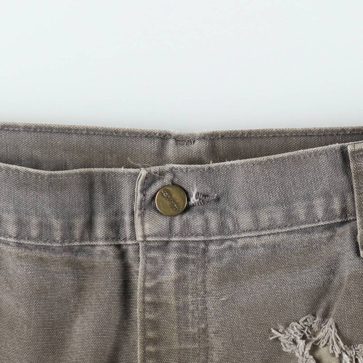 Carhartt Loose Original Fit Double Knee Duck Painter Pants, Men's W37 (approx.) cotton Khaki type sage green Vintage Second Hand