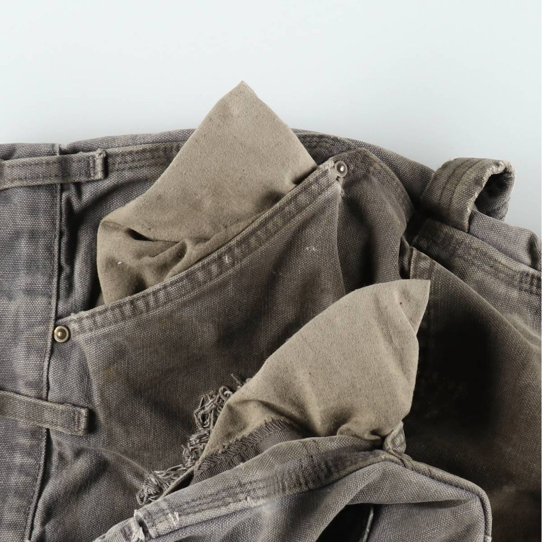 Carhartt Loose Original Fit Double Knee Duck Painter Pants, Men's W37 (approx.) cotton Khaki type sage green Vintage Second Hand