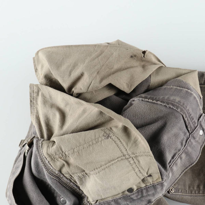 Carhartt Loose Original Fit Double Knee Duck Painter Pants, Men's W37 (approx.) cotton Khaki type sage green Vintage Second Hand