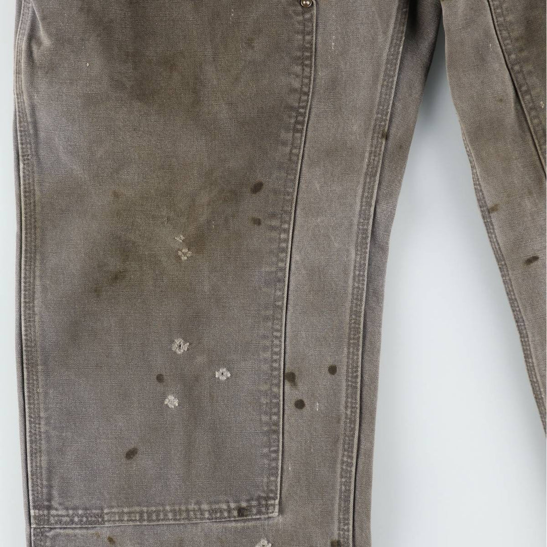 Carhartt Loose Original Fit Double Knee Duck Painter Pants, Men's W37 (approx.) cotton Khaki type sage green Vintage Second Hand