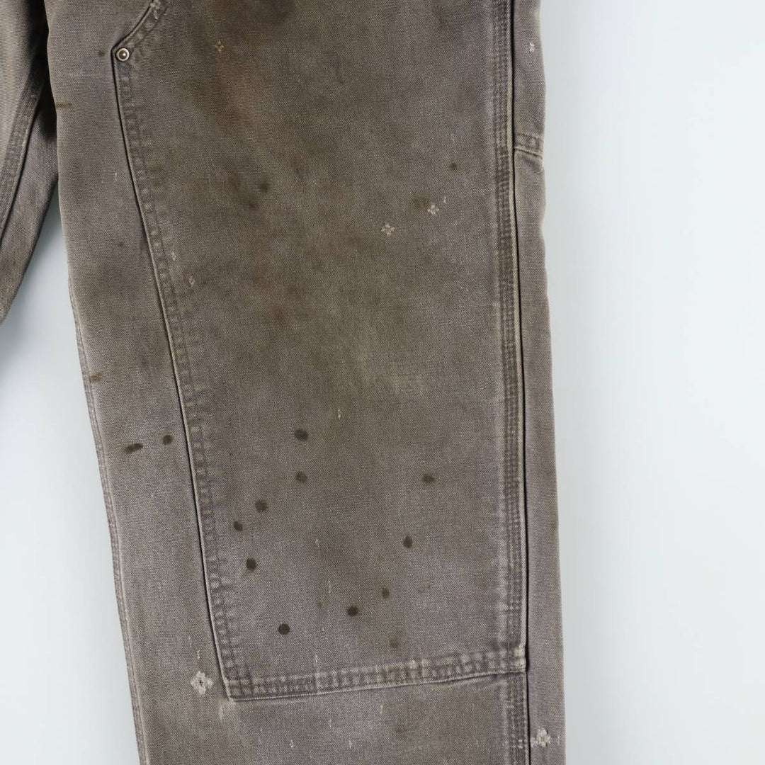Carhartt Loose Original Fit Double Knee Duck Painter Pants, Men's W37 (approx.) cotton Khaki type sage green Vintage Second Hand