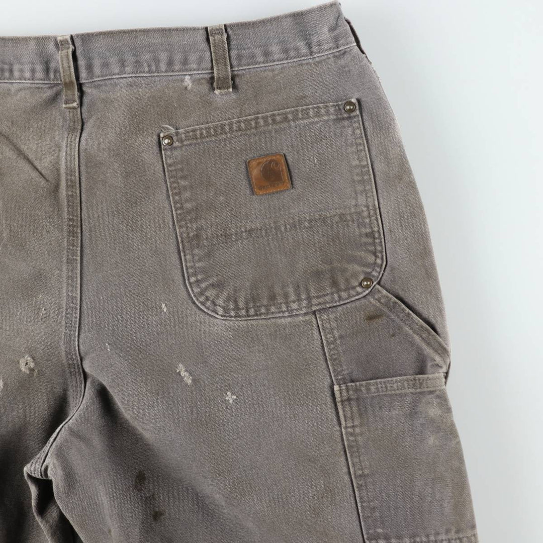 Carhartt Loose Original Fit Double Knee Duck Painter Pants, Men's W37 (approx.) cotton Khaki type sage green Vintage Second Hand