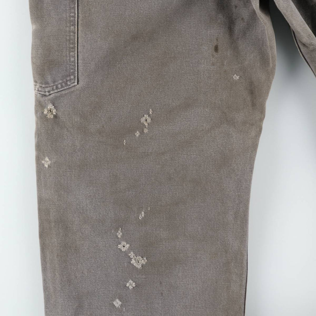 Carhartt Loose Original Fit Double Knee Duck Painter Pants, Men's W37 (approx.) cotton Khaki type sage green Vintage Second Hand